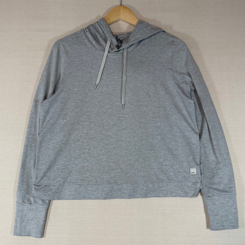 Vuori Womens Halo Essential Hoodie Heather Grey VW226 Size Large